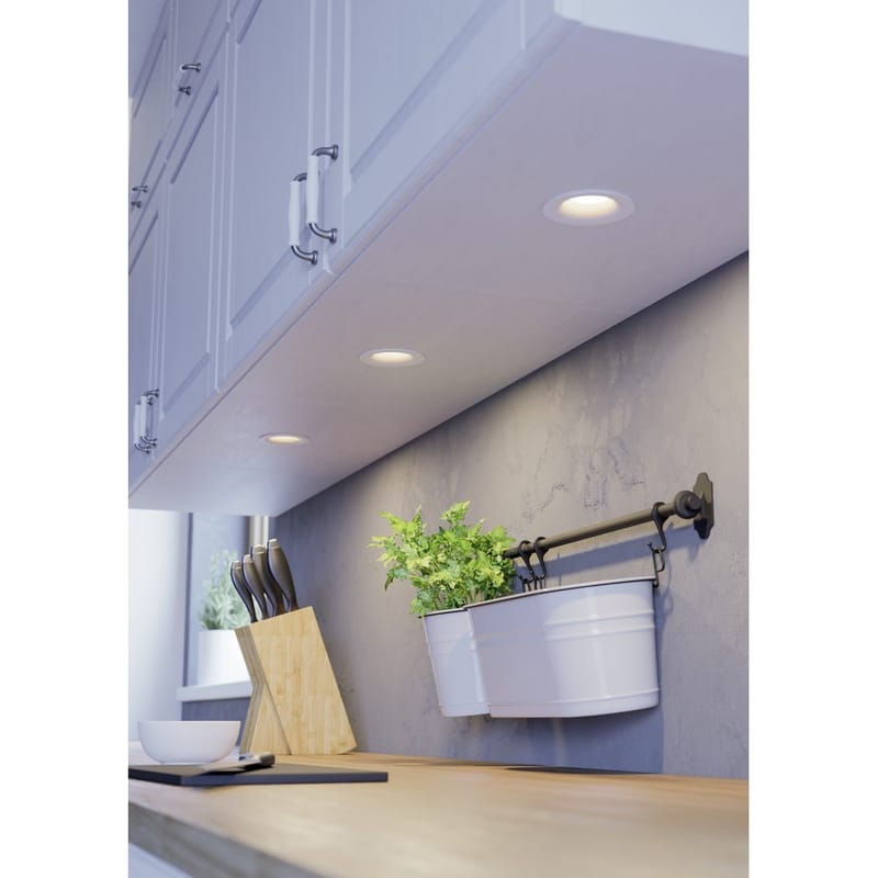 Upotettu Valaisin Saliceto 88 mm 2700K Setti, 3 kpl - Valkoinen - Valaistus - Hehkulamppu & polttimo - Spottivalaisin & alasvalo - Kattospotti