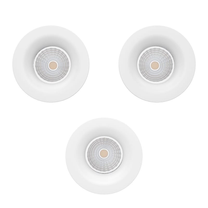 Upotettu Valaisin Saliceto 88 mm 2700K Setti, 3 kpl - Valkoinen - Valaistus - Hehkulamppu & polttimo - Spottivalaisin & alasvalo - Kattospotti