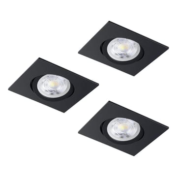 Upotettu Valaisin Saliceto 88x88 mm 2700K Sarja 3 - Musta - Valaistus - Hehkulamppu & polttimo - Spottivalaisin & alasvalo - Kattospotti
