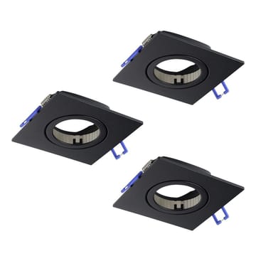 Upotettu Valaisin Saliceto 88x88 mm 2700K Sarja 3 - Musta - Valaistus - Hehkulamppu & polttimo - Spottivalaisin & alasvalo - Kattospotti