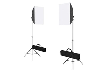 Valokuvastudiosarja softbox-valoilla ja taustakankaalla - Valaistus - Hehkulamppu & polttimo - Työvalaistus - Valokuvaus & studiovalaisimet