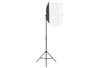 Valokuvastudiosarja softbox-valoilla ja taustakankaalla - Valaistus - Hehkulamppu & polttimo - Työvalaistus - Valokuvaus & studiovalaisimet