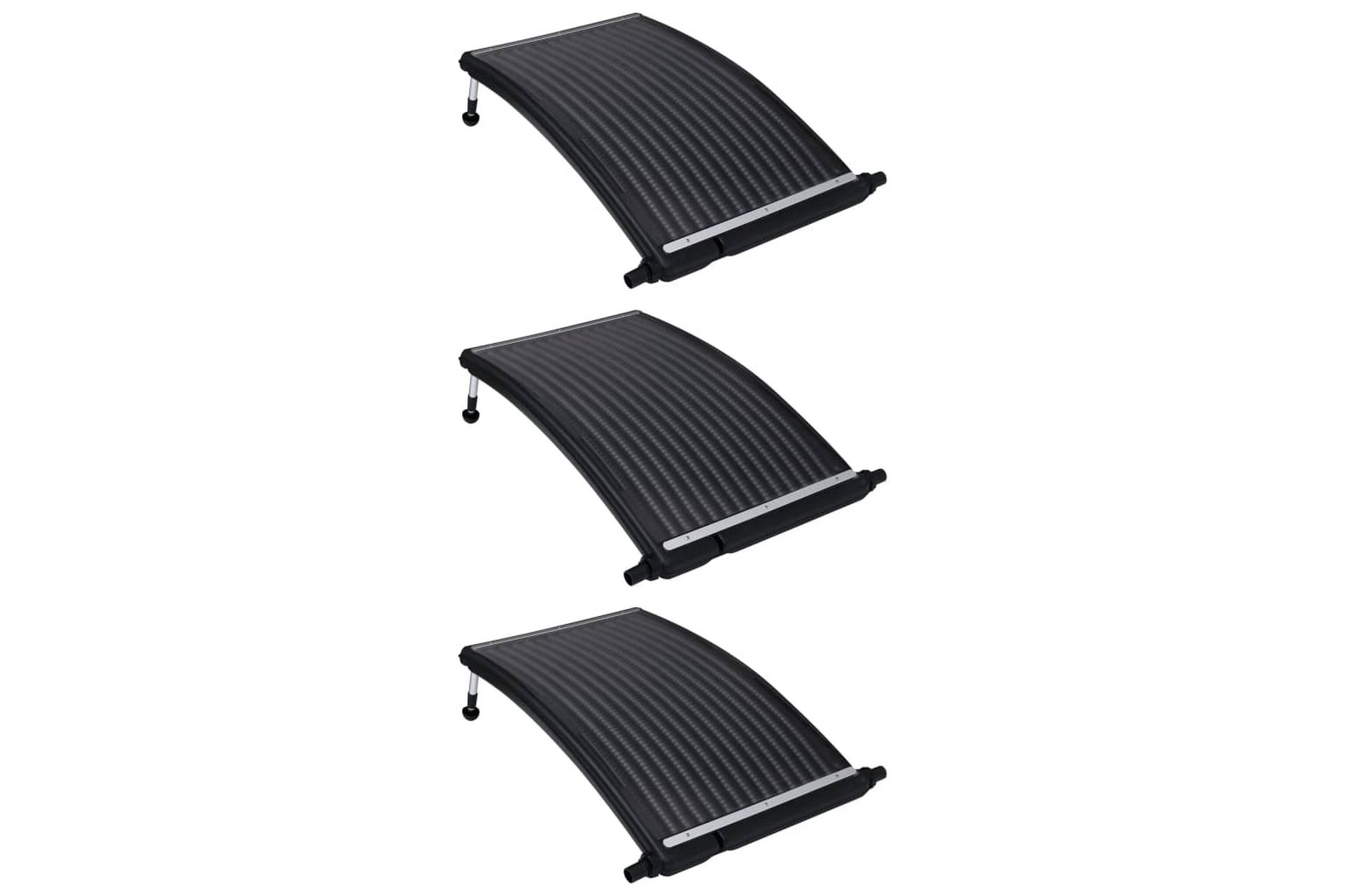 Kaarevat uima-altaan aurinkoenergiapaneelit 3 kpl 110x65 cm - Valaistus - Sähkö & energia - Aurinkokennot & aurinkoenergia - Aurinkopaneelit
