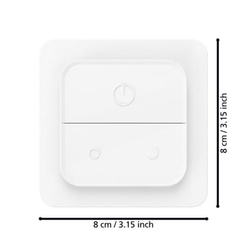 Seinäkytkin Connect - 8 cm - Valaistus - Valaistustarvikkeet - Valaisinjohto & ripustussarja