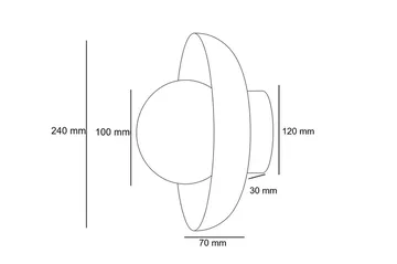 Beylin seinävalaisin 24 cm pyöreä - Valaistus - Sisävalaistus & lamput - Seinävalaisimet - Seinäplafondi