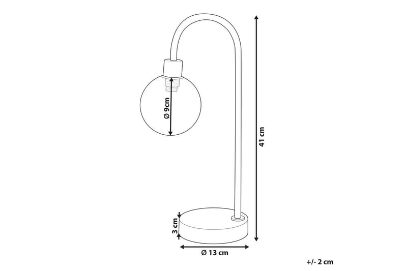 Capramis Pöytävalaisin 41 cm G9 - Kulta - Valaistus - Sisävalaistus & lamput - Erikoisvalaisin - Riisipaperivalaisin