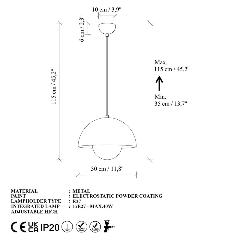 Eylul riippuvalaisin - Valaistus - Sisävalaistus & lamput - Erikoisvalaisin - Riisipaperivalaisin