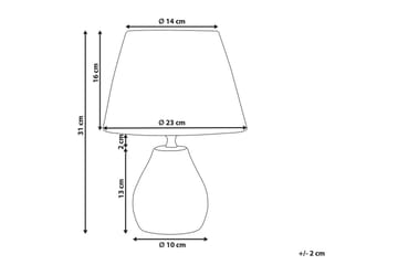 Favignito Pöytävalaisin 2 kpl 31 cm E27 - Valkoinen/Luonnonväri - Valaistus - Sisävalaistus & lamput - Ikkunavalaisimet - Ikkunavalaisin jalalla