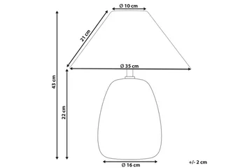 Formentera Pöytävalaisin 43 cm E27 - Monivärinen - Valaistus - Sisävalaistus & lamput - Ikkunavalaisimet - Ikkunavalaisin jalalla