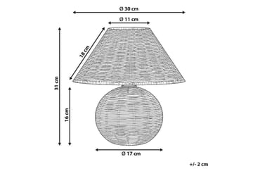 Gyarki Pöytävalaisin 31 cm E27 - Luonnollinen - Valaistus - Sisävalaistus & lamput - Ikkunavalaisimet - Ikkunavalaisin jalalla