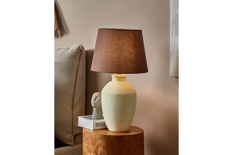 Gyaros Pöytävalaisin 55 cm E27 - Off white/Ruskea - Valaistus - Sisävalaistus & lamput - Erikoisvalaisin - Riisipaperivalaisin