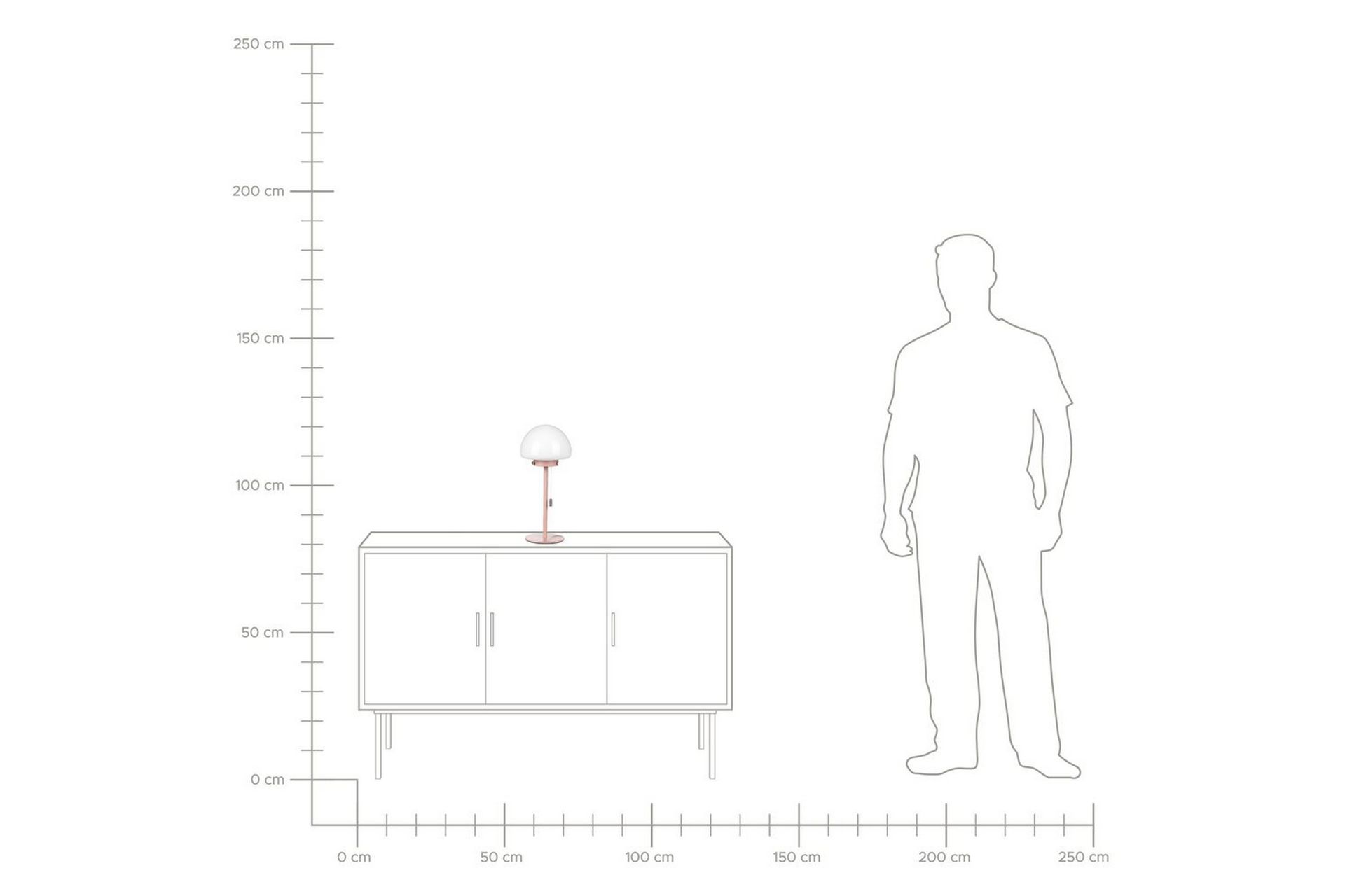 Icaria Pöytävalaisin 39 cm E27 - Vaaleanpunainen/Valkoinen - Valaistus - Sisävalaistus & lamput - Erikoisvalaisin - Riisipaperivalaisin