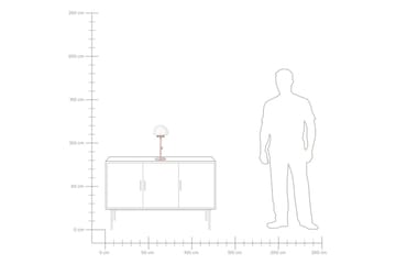 Icaria Pöytävalaisin 39 cm E27 - Vaaleanpunainen/Valkoinen - Valaistus - Sisävalaistus & lamput - Erikoisvalaisin - Riisipaperivalaisin