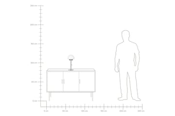 Icaria Pöytävalaisin 39 cm E27 - Hopea/Valkoinen - Valaistus - Sisävalaistus & lamput - Ikkunavalaisimet - Ikkunavalaisin jalalla