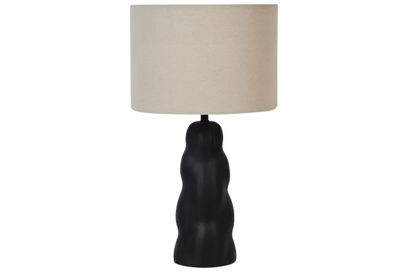 Incantata Pöytävalaisin 51 cm E27, Musta/Beige