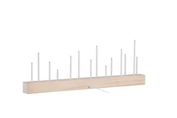 Joulukynttelikkö Kungsberget 24 cm - Whitewash - Valaistus - Sisävalaistus & lamput - Ikkunavalaisimet - Ikkunavalaisin jalalla