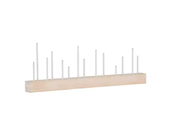 Joulukynttelikkö Kungsberget 24 cm - Whitewash - Valaistus - Sisävalaistus & lamput - Ikkunavalaisimet - Ikkunavalaisin jalalla