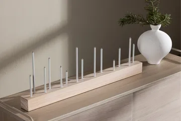 Joulukynttelikkö Kungsberget 24 cm - Whitewash - Valaistus - Sisävalaistus & lamput - Ikkunavalaisimet - Ikkunavalaisin jalalla