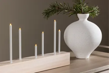 Joulukynttelikkö Kungsberget 24 cm - Whitewash - Valaistus - Sisävalaistus & lamput - Ikkunavalaisimet - Ikkunavalaisin jalalla