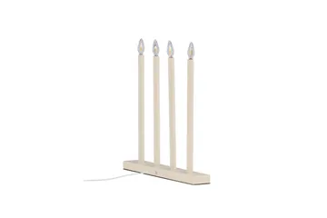 Joulukynttelikkö Lofsdalen 35 cm - Beige - Valaistus - Sisävalaistus & lamput - Ikkunavalaisimet - Ikkunavalaisin jalalla