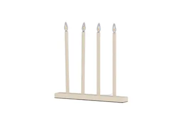 Joulukynttelikkö Lofsdalen 35 cm - Beige - Valaistus - Sisävalaistus & lamput - Ikkunavalaisimet - Ikkunavalaisin jalalla