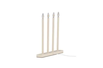 Joulukynttelikkö Lofsdalen 35 cm - Beige - Valaistus - Sisävalaistus & lamput - Ikkunavalaisimet - Ikkunavalaisin jalalla