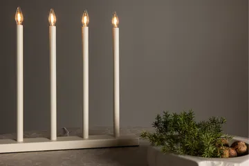 Joulukynttelikkö Lofsdalen 35 cm - Beige - Valaistus - Sisävalaistus & lamput - Ikkunavalaisimet - Ikkunavalaisin jalalla
