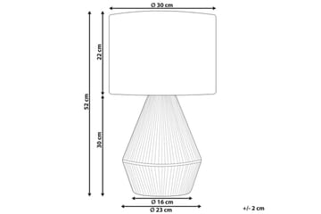 Kafelaina Pöytävalaisin 52 cm E27 - Luonnonväri/Valkoinen - Valaistus - Sisävalaistus & lamput - Ikkunavalaisimet - Ikkunavalaisin jalalla