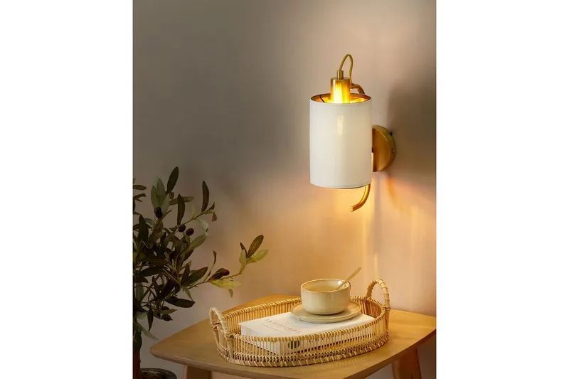 Kallisti Seinävalaisin E27 - Kupari/Valkoinen - Valaistus - Sisävalaistus & lamput - Erikoisvalaisin - Riisipaperivalaisin