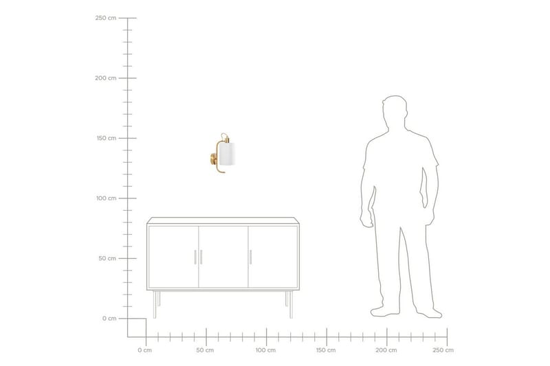 Kallisti Seinävalaisin E27 - Kupari/Valkoinen - Valaistus - Sisävalaistus & lamput - Erikoisvalaisin - Riisipaperivalaisin