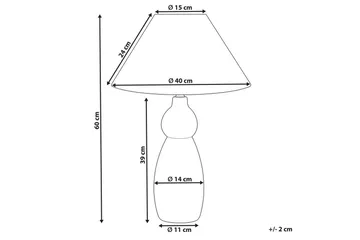 Kastellorizo Pöytävalaisin 60 cm E27 - Tummansininen/Valkoinen - Valaistus - Sisävalaistus & lamput - Ikkunavalaisimet - Ikkunavalaisin jalalla