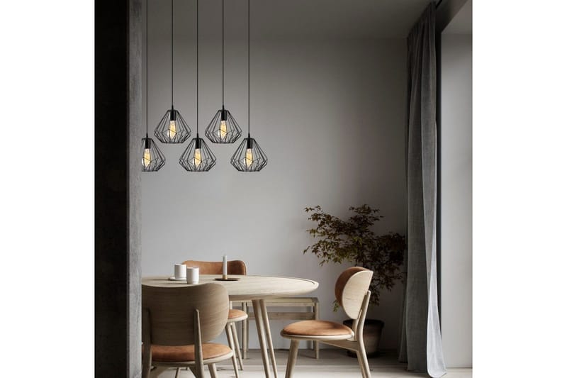 Kattokruunu Almasi Five Musta - Musta - Valaistus - Sisävalaistus & lamput - Erikoisvalaisin - Riisipaperivalaisin