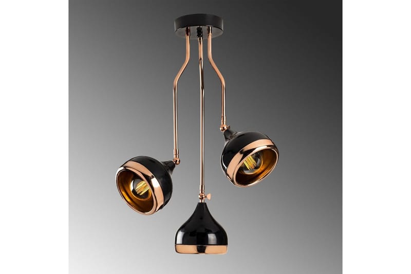 Kattokruunu Beloulfield Musta / Kupari - Kupari/Musta - Valaistus - Sisävalaistus & lamput - Erikoisvalaisin - Riisipaperivalaisin