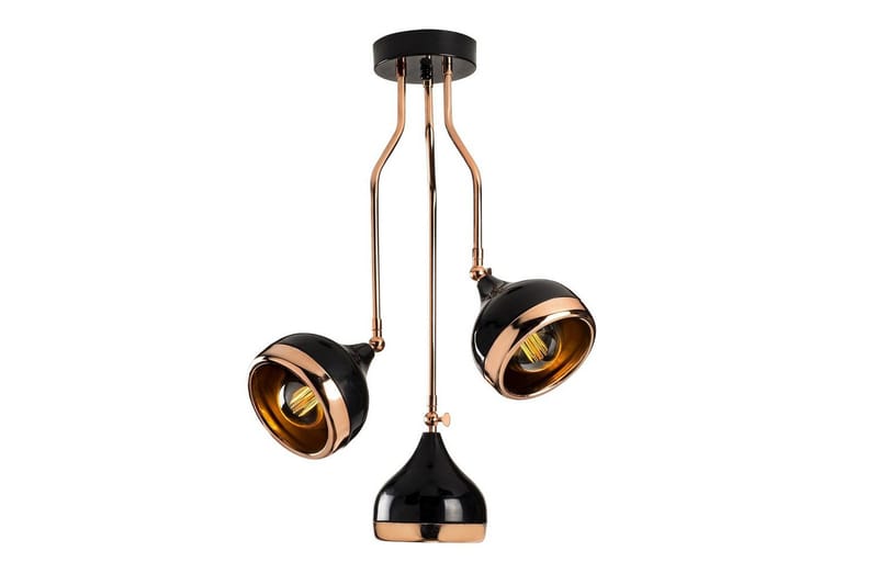 Kattokruunu Beloulfield Musta / Kupari - Kupari/Musta - Valaistus - Sisävalaistus & lamput - Erikoisvalaisin - Riisipaperivalaisin