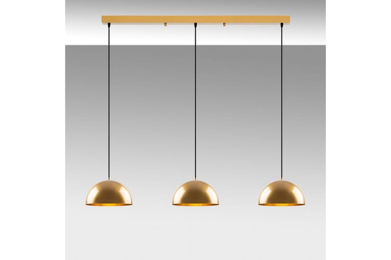 Kattokruunu Brena Kulta Kolme Kantaa - 140 x 30 x 111 cm - Valaistus - Sisävalaistus & lamput - Erikoisvalaisin - Riisipaperivalaisin