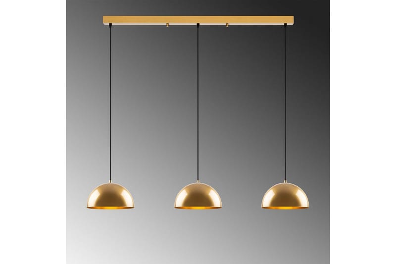 Kattokruunu Brena Kulta Kolme Kantaa - 140 x 30 x 111 cm - Valaistus - Sisävalaistus & lamput - Erikoisvalaisin - Riisipaperivalaisin