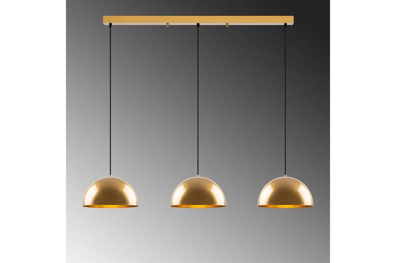 Kattokruunu Brena Kulta Kolme Kantaa - 145 x 40 x 116 cm - Valaistus - Sisävalaistus & lamput - Erikoisvalaisin - Riisipaperivalaisin