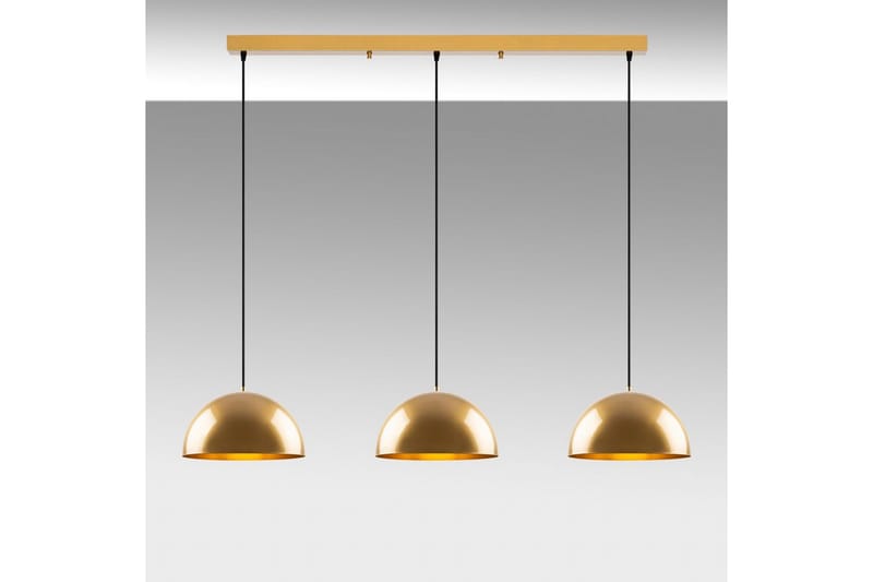 Kattokruunu Brena Kulta Kolme Kantaa - 145 x 40 x 116 cm - Valaistus - Sisävalaistus & lamput - Erikoisvalaisin - Riisipaperivalaisin