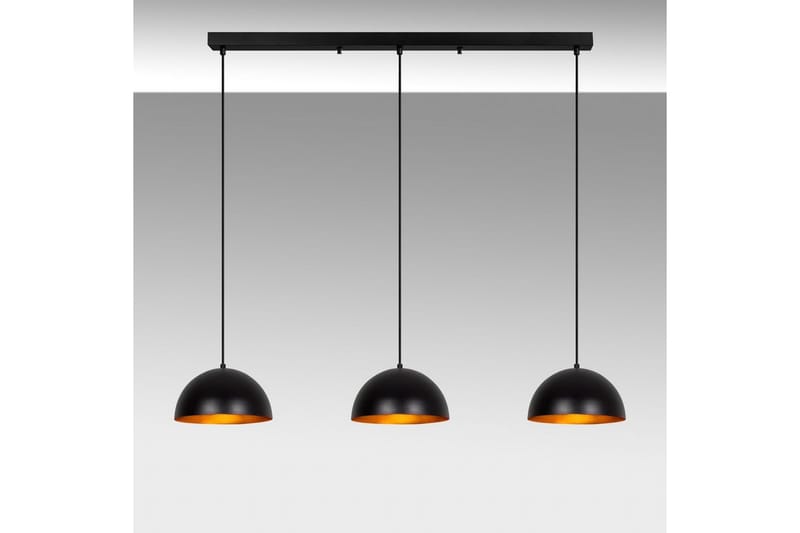 Kattokruunu Brena Musta Kolme Kantaa - 140 x 30 x 111 cm - Valaistus - Sisävalaistus & lamput - Erikoisvalaisin - Riisipaperivalaisin