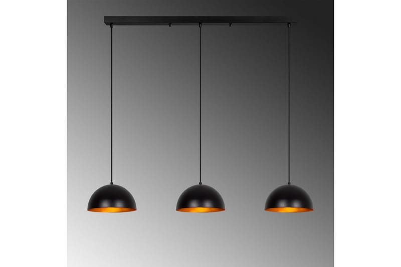 Kattokruunu Brena Musta Kolme Kantaa - 140 x 30 x 111 cm - Valaistus - Sisävalaistus & lamput - Erikoisvalaisin - Riisipaperivalaisin