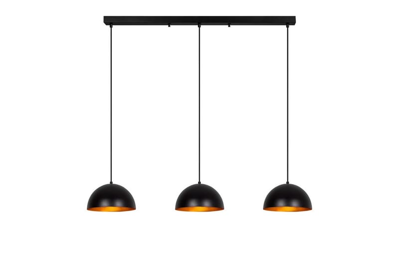 Kattokruunu Brena Musta Kolme Kantaa, 140 x 30 x 111 cm