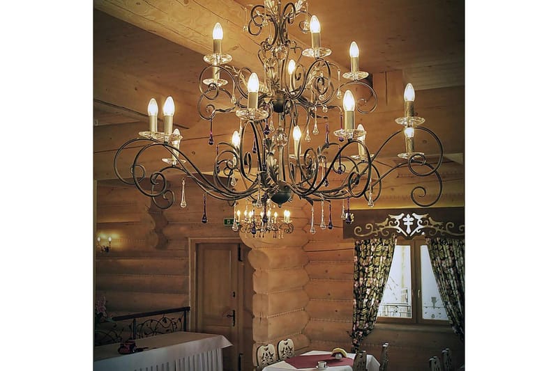 Kattokruunu Elstead Lighting Amarilli 1250x1250x990 mm - 1250x1250x990 mm - Valaistus - Sisävalaistus & lamput - Erikoisvalaisin - Riisipaperivalaisin