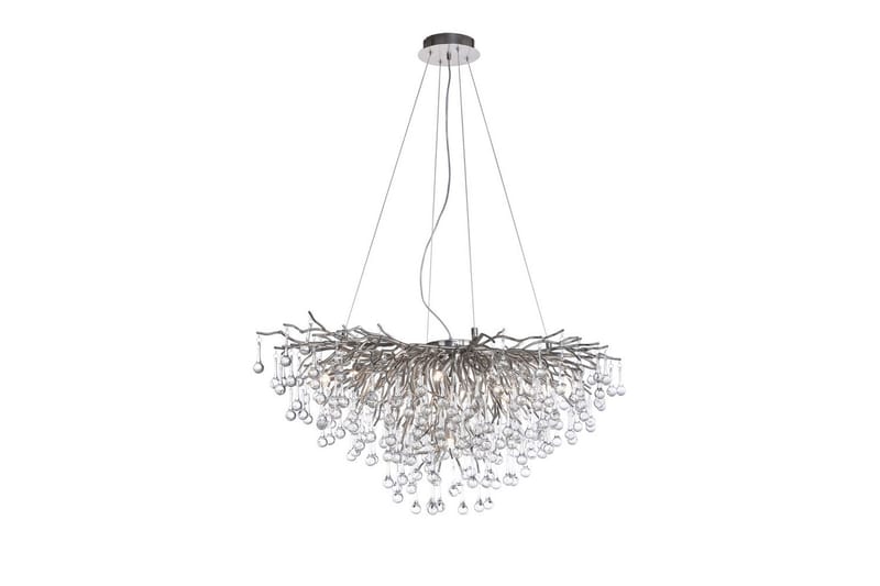 Kattokruunu Icicle - 50x250x100 cm, Teräs - Valaistus - Sisävalaistus & lamput - Erikoisvalaisin - Riisipaperivalaisin
