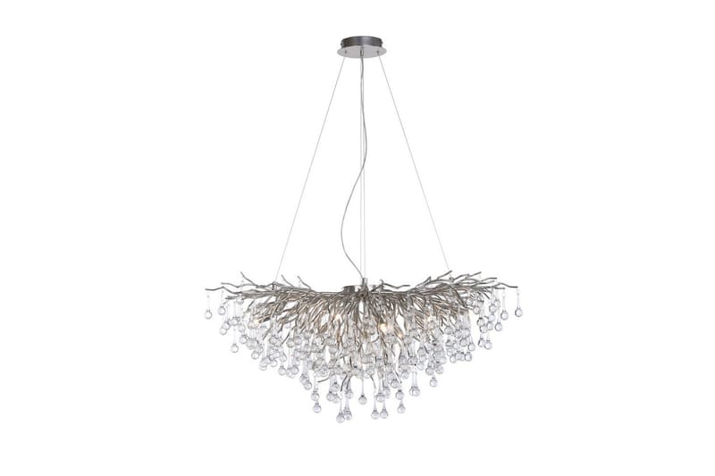 Kattokruunu Icicle - 50x250x100 cm, Teräs - Valaistus - Sisävalaistus & lamput - Erikoisvalaisin - Riisipaperivalaisin