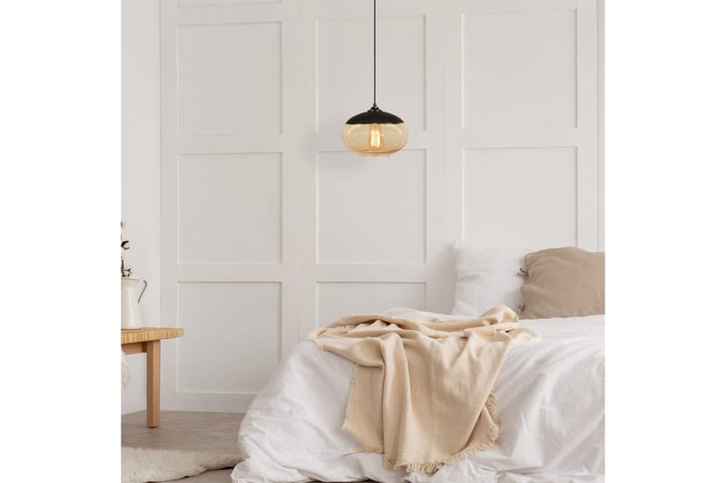 Kattokruunu Jeba yksi musta / hunaja - Musta - Valaistus - Sisävalaistus & lamput - Erikoisvalaisin - Riisipaperivalaisin