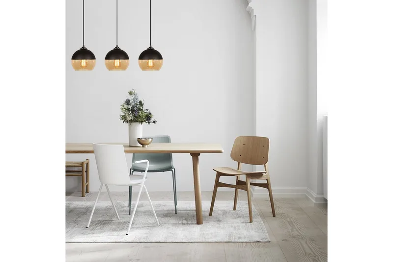 Kattokruunu Jebax kolme musta / hunaja - Kulta/Musta - Valaistus - Sisävalaistus & lamput - Erikoisvalaisin - Riisipaperivalaisin