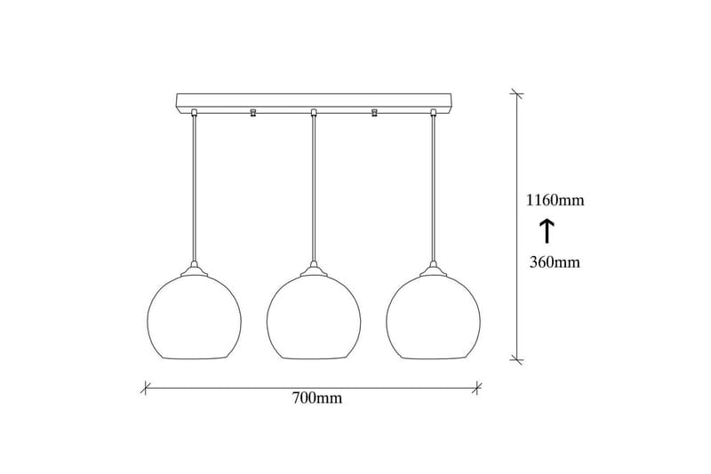 Kattokruunu Jebax kolme musta / hunaja - Kulta/Musta - Valaistus - Sisävalaistus & lamput - Erikoisvalaisin - Riisipaperivalaisin