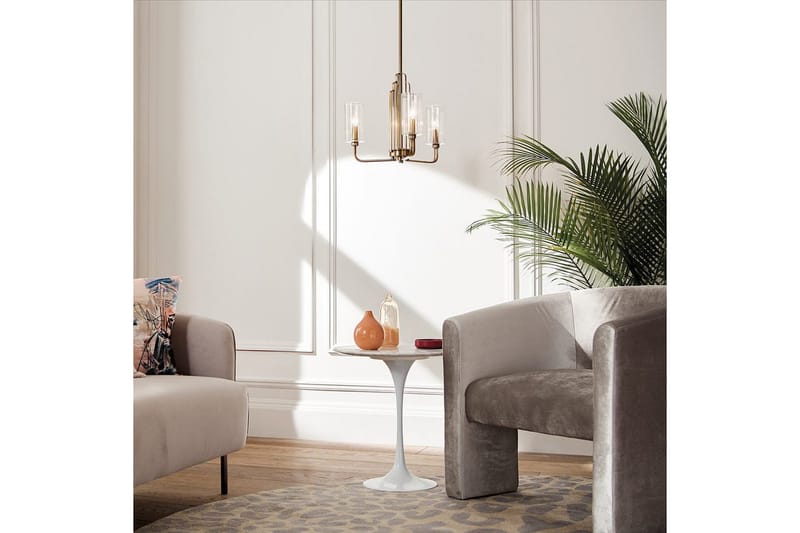 Kattokruunu Kichler Kimrose 374x459 mm, Harjattu luonnollinen messinki - 374x459 mm, Harjattu luonnollinen messinki - Valaistus - Sisävalaistus & lamput - Erikoisvalaisin - Riisipaperivalaisin