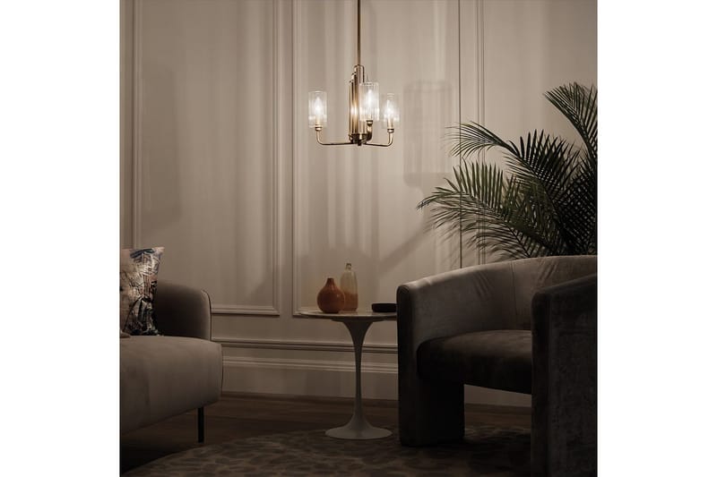 Kattokruunu Kichler Kimrose 374x459 mm, Harjattu luonnollinen messinki - 374x459 mm, Harjattu luonnollinen messinki - Valaistus - Sisävalaistus & lamput - Erikoisvalaisin - Riisipaperivalaisin