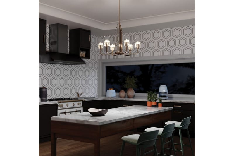 Kattokruunu Kichler Kimrose 526x686 mm, Kiillotettu nikkeli - 526x686 mm, Kiillotettu nikkeli - Valaistus - Sisävalaistus & lamput - Erikoisvalaisin - Riisipaperivalaisin